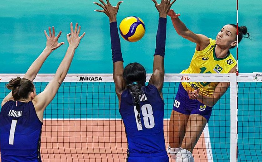 Brasil sofre segunda derrota na Liga das Nações de vôlei