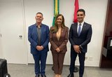 Geo Cruz se reúne com senadora Eudócia Caldas e JHC em Brasília