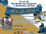 Prefeitura de Ibateguara oferta curso de Bordados de Vagonite e de Fita