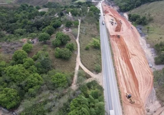 Obras de duplicação da BR-104 avançam em trechos da Zona da Mata de Alagoas