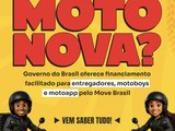 Governo Federal anuncia programa de financiamento para entregadores adquirirem motos e bicicletas elétricas