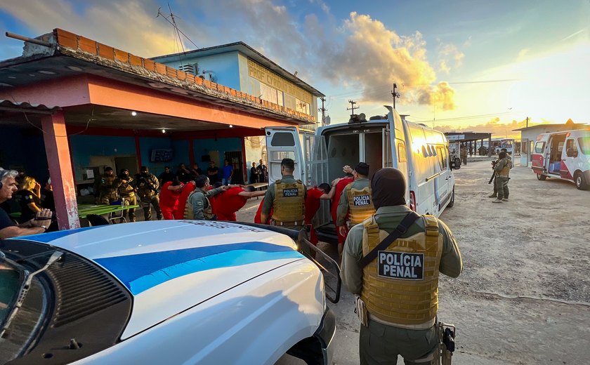 Polícia Penal realiza transferência de reeducandos para o novo presídio de Alagoas