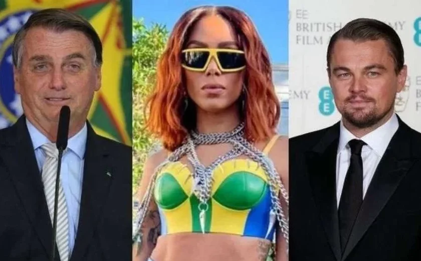 Bolsonaro debocha de Anitta e DiCaprio: 'É preciso dar o exemplo'