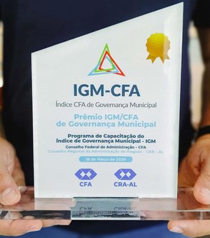 Prefeitura de Murici conquista Prêmio Índice de Governança Municipal