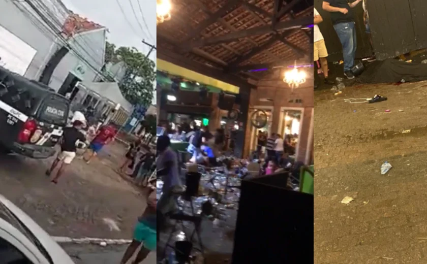 Confusão em casa de shows de Maceió termina em tiros, uma pessoa fica morta e mais duas feridas