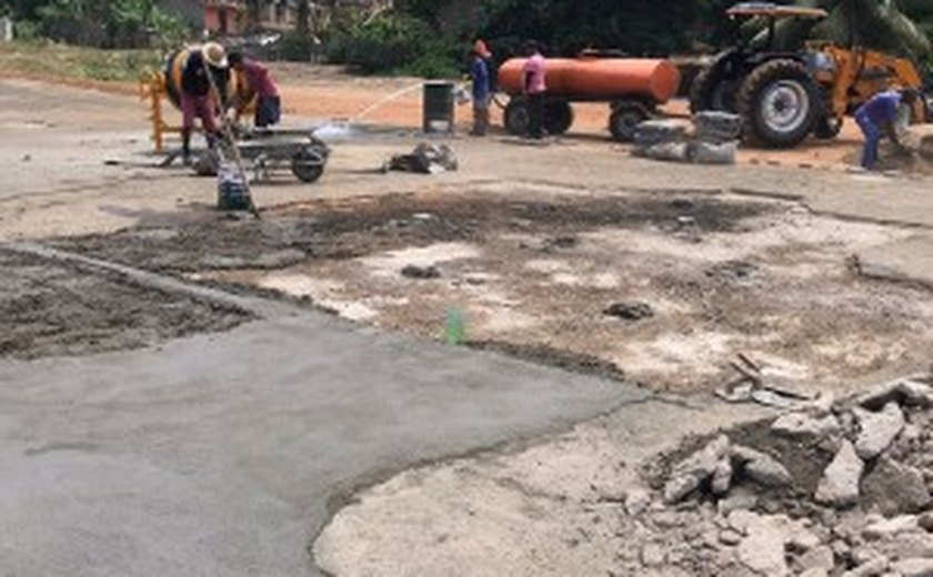 Prefeitura de Branquinha inicia reforma da Praça José Gomes de Freitas