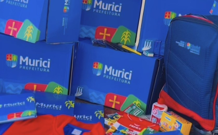 Prefeitura de Murici inicia entrega de kits de uniforme e material escolar para alunos da Educação Infantil