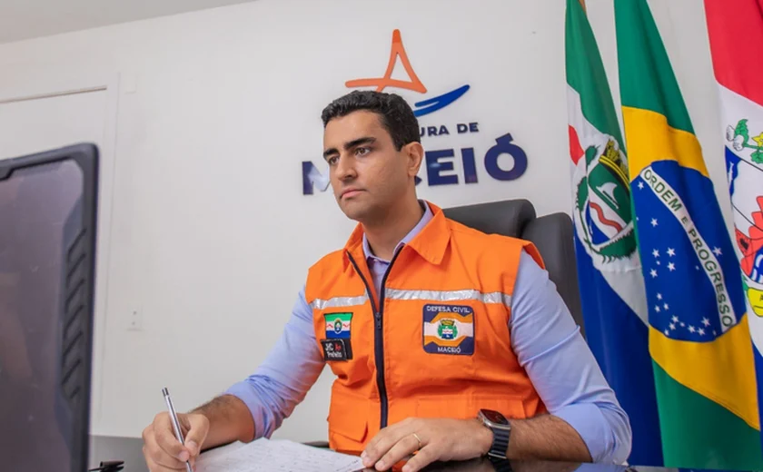 Prefeito de Maceió viaja a Brasília para tratar sobre iminente colapso da mina 18, no Mutange