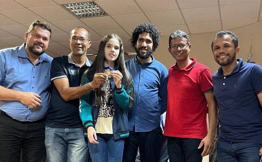 Estudante da rede municipal de Branquinha é medalhista de bronze na Olimpíada Alagoana de Matemática