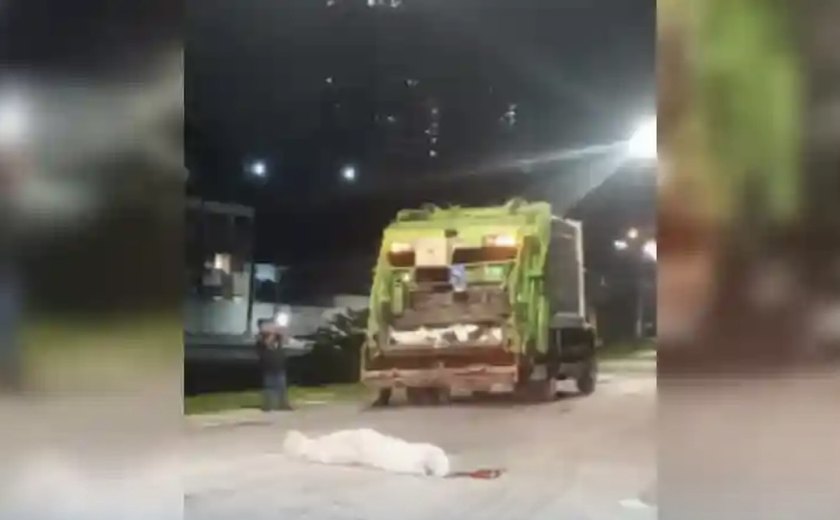 Gari morre atropelado por caminhão de coleta de lixo enquanto trabalhava em Maceió