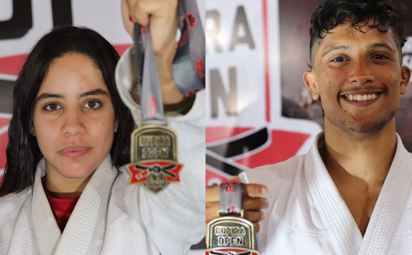 Atletas Palmarinos são campeões de campeonato open de Jiu-jitsu nas categorias que disputavam