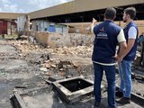 Barracas destruídas por incêndio no mercado da produção vão ser reconstruídas pela prefeitura de Maceió