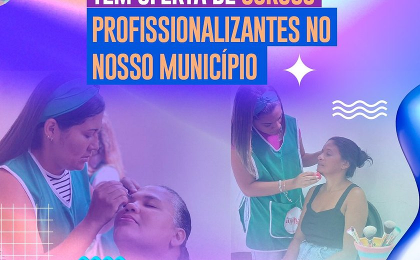 Prefeitura de Branquinha abre inscrições para cursos gratuitos de beleza em parceria com o Senac