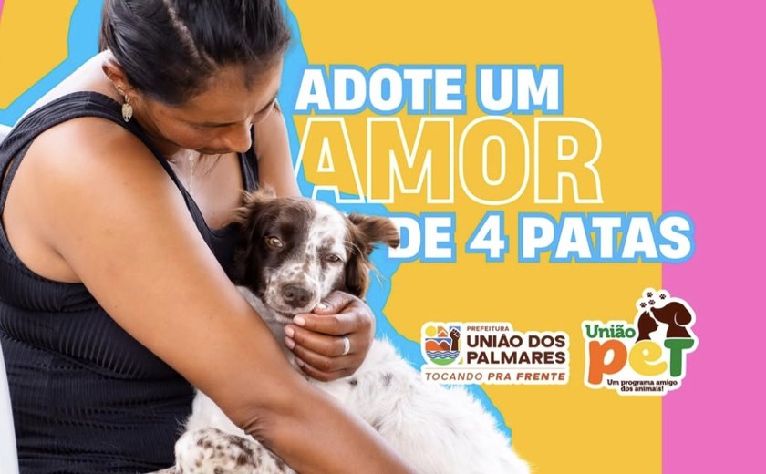 Prefeitura de União dos Palmares realiza feira de adoção de pets neste sábado na Praça Basiliano Sarmento