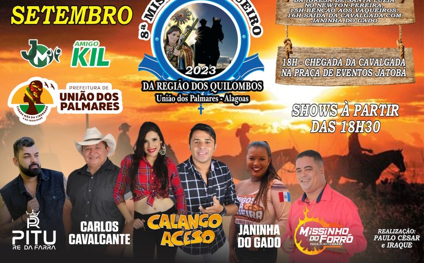 Missa do Vaqueiro acontece neste domingo em União dos Palmares
