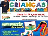 Projeto social levará diversão para crianças de Satuba em festa beneficente