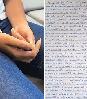 Garota acusa padrasto de aplicar testosterona em seu corpo e relata estupro em carta