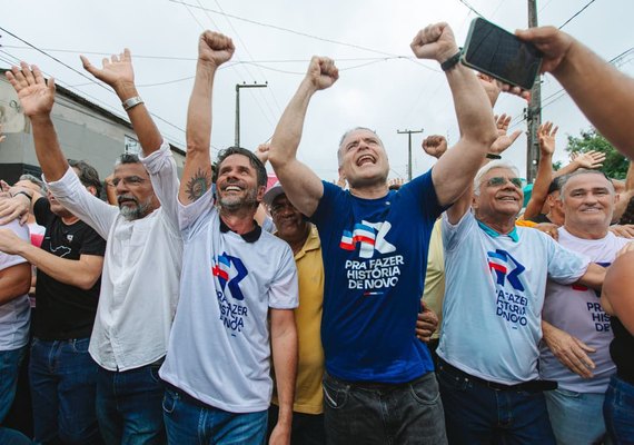 Júnior Menezes reforça liderança política e reúne multidão para recepcionar Renan Filho em União dos Palmares