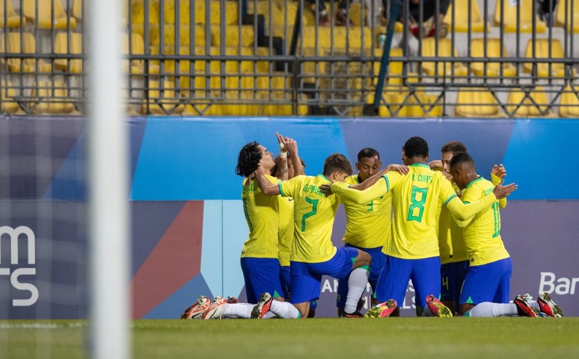 Pan 2023: Brasil vence a Colômbia e garante vaga na semifinal do futebol masculino