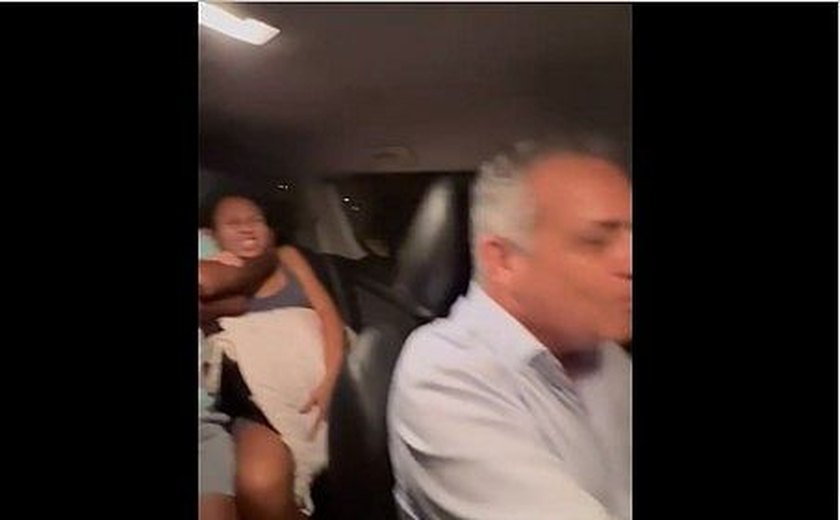 Secretário de Segurança, Alfredo Gaspar, dá carona a mulher em trabalho de parto
