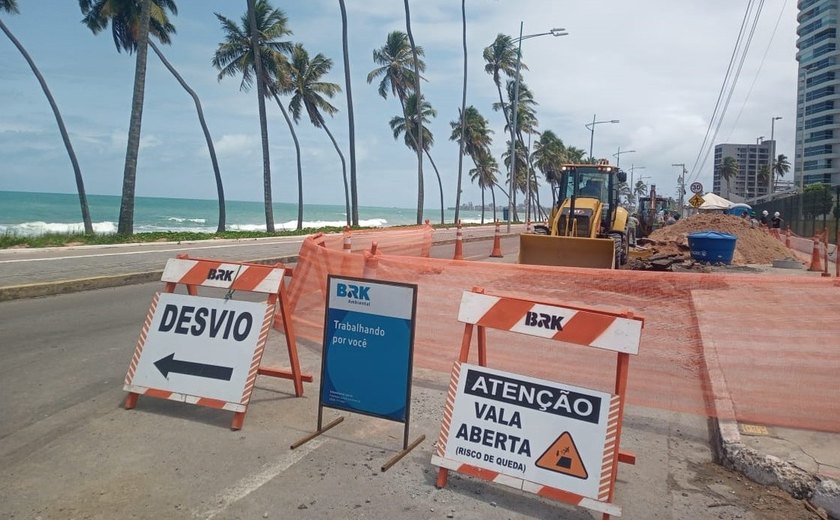 Confira quais são as obras da BRK em andamento na capital alagoana