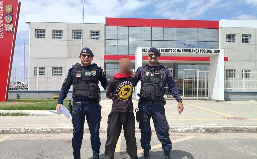 Guarda Municipal conduz homem à delegacia por descumprimento de medida protetiva em União dos Palmares