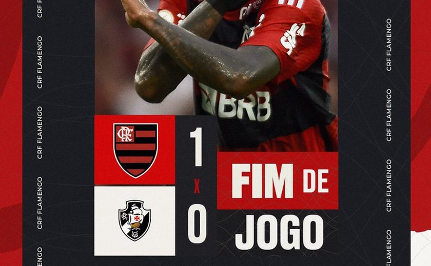 Com recorde de público Flamengo vence o Vasco e mantém foco no título