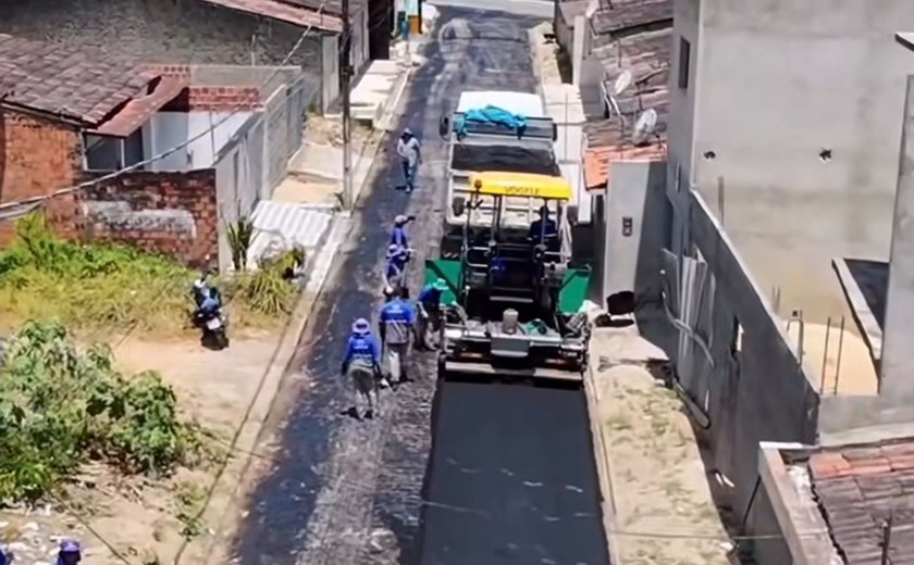 São José da Laje intensifica obras e amplia número de ruas pavimentadas na cidade