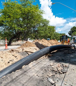 Prefeitura de Maceió inicia implantação da rede de esgotamento sanitário na Avenida Deputado Humberto Mendes