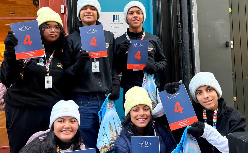 Estudantes muricienses da Escola de Línguas entram na rotina de aulas de inglês em Londres