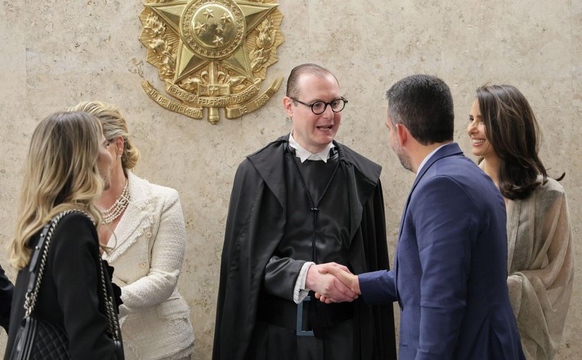 Paulo Dantas participa da posse do ministro Zanin no Supremo Tribunal Federal