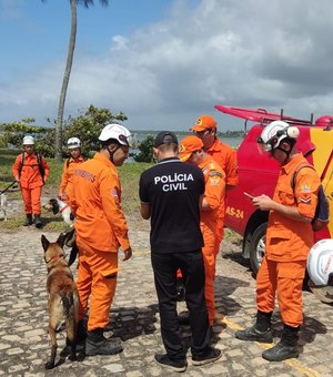 Agentes, bombeiros e cães fazem buscas por cozinheiro desaparecido