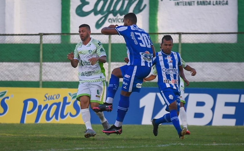 Já classificado, CSA vence o Murici e dispara na liderança do Campeonato Alagoano: 1 a 0