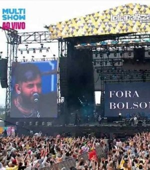 Artistas protestam após TSE proibir manifestações contra Bolsonaro no Lollapalooza