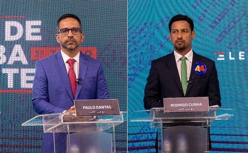 Paulo Dantas e Rodrigo Cunha se enfrentam hoje em debate a partir do meio-dia