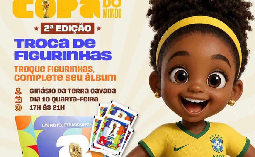É amanhã! Evento de troca de figurinhas da Copa promete reunir colecionadores em União dos Palmares