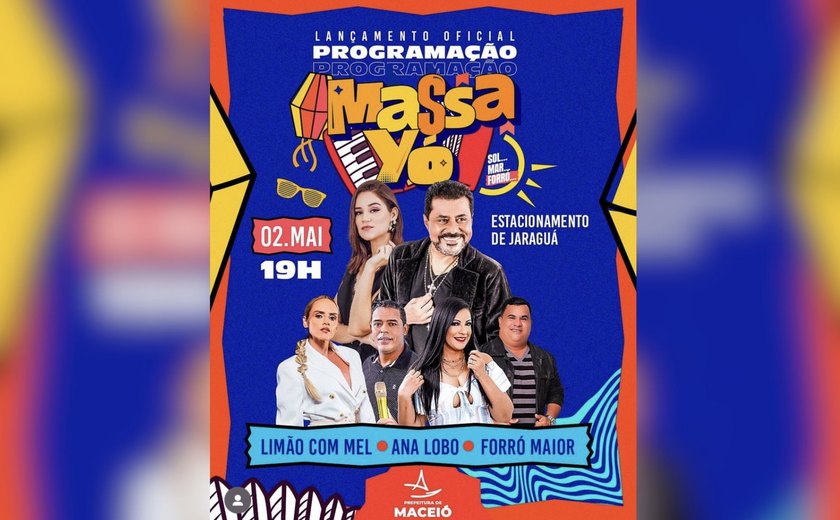 Nesta terça-feira (2), Prefeitura de Maceió realiza show para lançar programação de São João