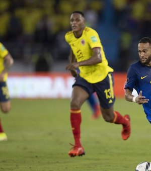 Por vaga antecipada na Copa, Brasil encara Colômbia nas Eliminatórias