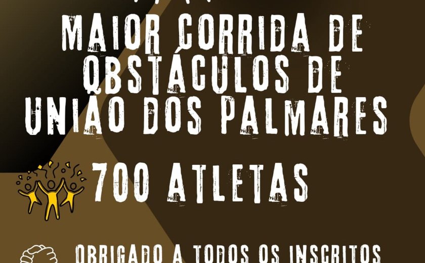 Maior corrida de obstáculos de União dos Palmares bate recorde de inscritos