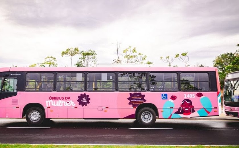 Ônibus da Mulher começa a circular em Maceió nesta segunda-feira (6)