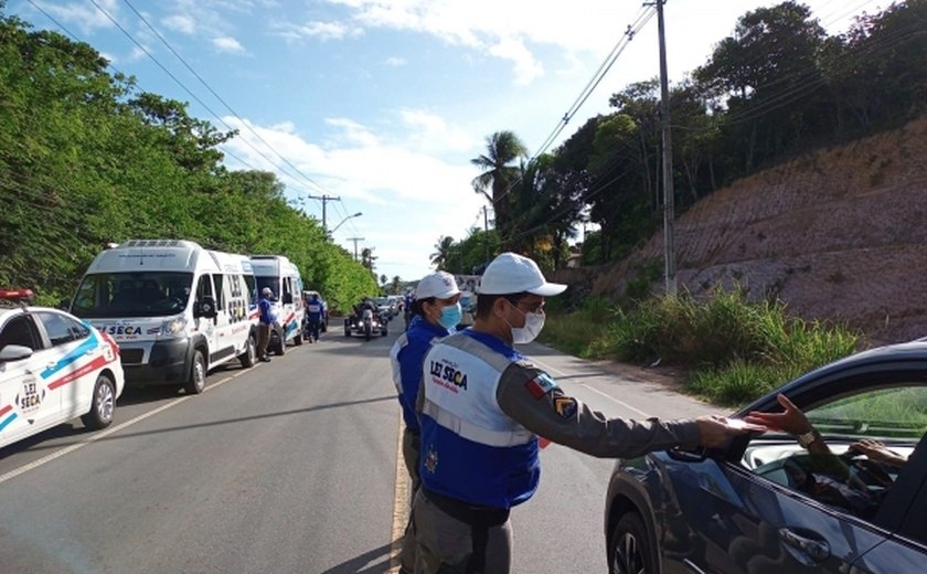 BPTran e Detran-AL flagram 14 situações de alcoolemia durante operações no Litoral Alagoano