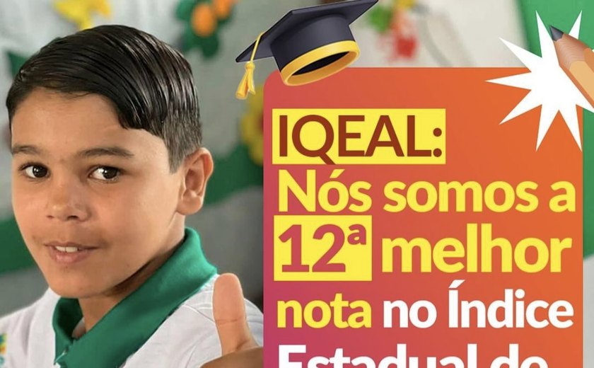 Branquinha obtém a 12ª melhor nota no IQEAL