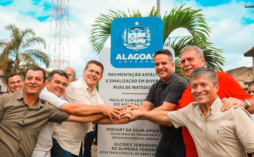 Ibateguara avança na infraestrutura urbana com inauguração de pavimentação e sinalização pelo PRO-Estrada