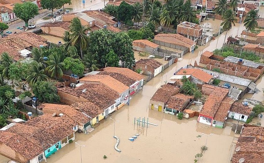 Sobe para 6.953 o número de pessoas atingidas pelas chuvas em Alagoas