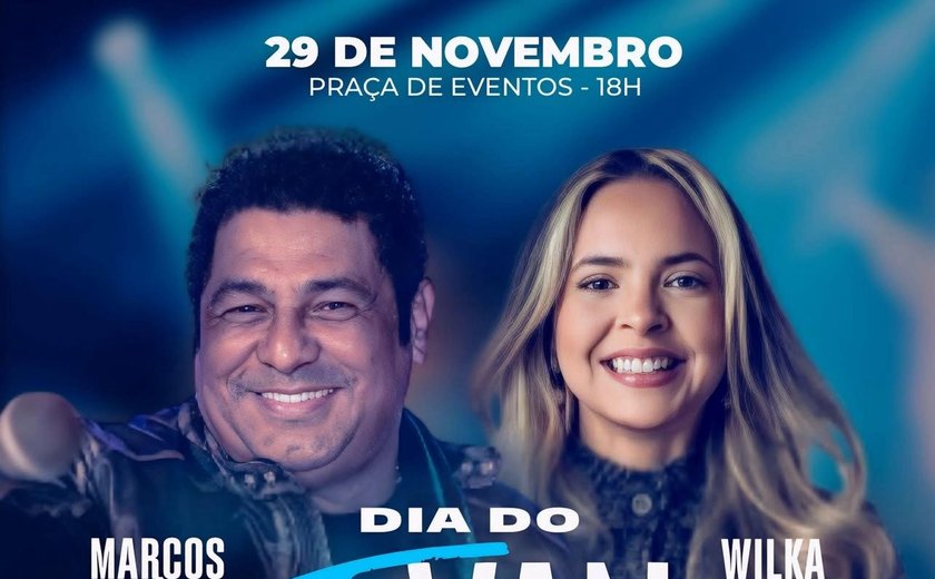 Marcos Antônio e Wilka França são as atrações do Dia do Evangélico em São José da Laje