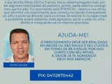 Homem faz apelo por ajuda para tratar doença que pode deixá-lo cego; veja como ajudar!