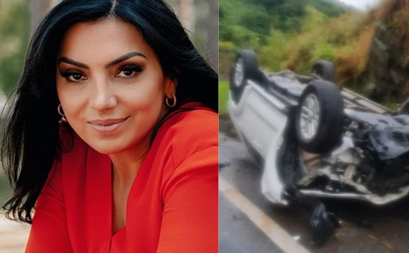 Cantora gospel Eyshila sofre acidente de carro com o marido em São Paulo