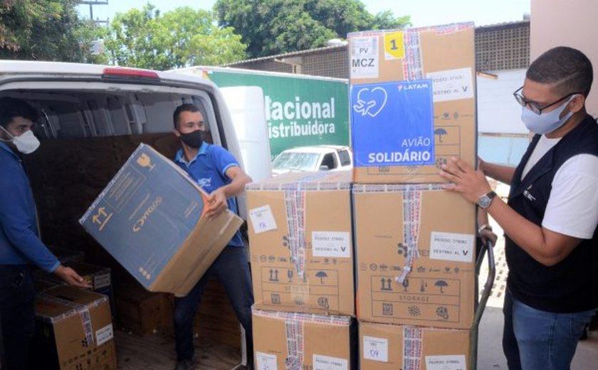 Mais 132.210 doses de vacinas contra a Covid-19 chegam a Alagoas