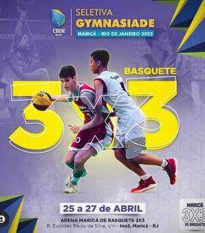 Delegação alagoana de basquete 3x3 embarca neste domingo para seletiva nacional dos Jogos Escolares Mundiais 2022