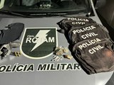 PM armas de fogo e combate o tráfico de drogas em Maceió e o interior